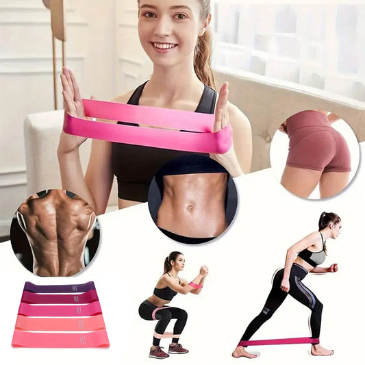 5 Pcs Resistance Bands, Professional Exercise Bands Elastic Stretch Bands for Fitness Yoga Pilates Stretching Strength Training, Workout Bands for Women and Men Home Gym(Blue)