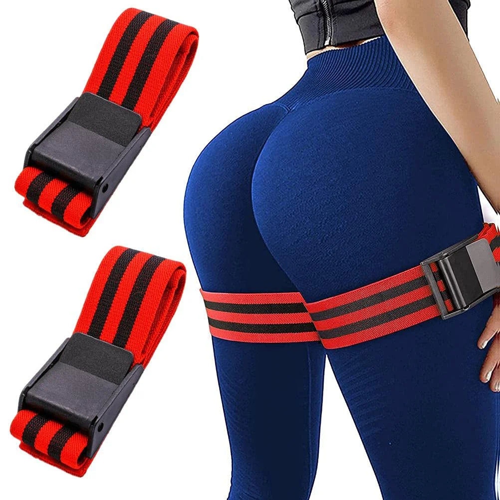 Blood Flow Restriction Bands, 2PCS Arm Leg Muscle Occlusion Bodybuilding Training Elastic Resistance Straps Gym Fitness Equipment Sports Accessories for Women Men