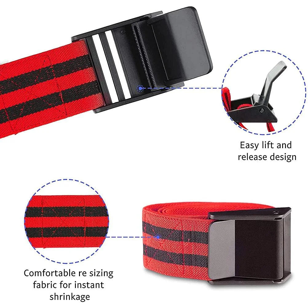 Blood Flow Restriction Bands, 2PCS Arm Leg Muscle Occlusion Bodybuilding Training Elastic Resistance Straps Gym Fitness Equipment Sports Accessories for Women Men
