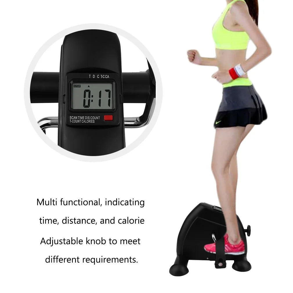 Compact Under-Desk Pedal Exerciser with Built-In Calorie Tracker